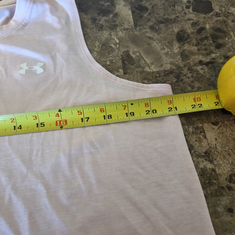 Under Armour sz L loose fit tank top pink casual work out gym athletic womens - Picture 6 of 9